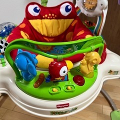 フィッシャープライス Fisher- Price Jumperoo レインフォレスト・ジャンパルー 適応体重:12kg以下 ジャンプをすると音楽が流れてライトアップの画像