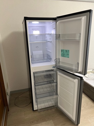 ✨ほぼ新品✨ Haier freemee 2ドア冷蔵庫 JR-SY15AR（2024年製） 148L／左右開き／動作良好・内部除菌済み