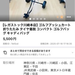 ゴルフ　手引きカートの画像