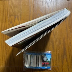 トーマス大図鑑とカードパズルのセットの画像