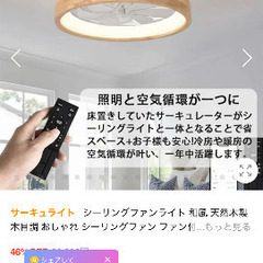シーリングファンライトの画像