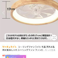 シーリングファンライトの画像