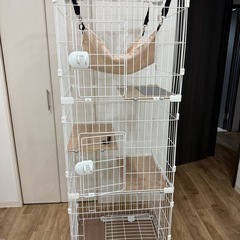 キャットゲージ　3段　ハンモック付きの画像