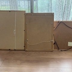 木製フォトフレーム　写真額縁　3点セットの画像