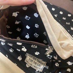スウェットキャンパスリュック ねこ柄の画像