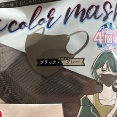 グレー　マスク　不織布　の画像