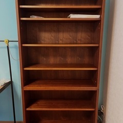大川家具 ウォールナッツ 天然木 木製　本棚　ブックシェルフ