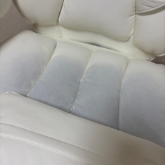 訳あり　色移りあり　ゲーミングチェア　ホワイト　白　イス　オフィス　ワークチェアの画像