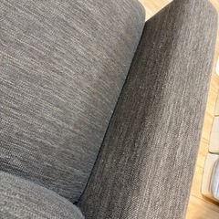 ニトリ 3人掛けカウチソファ ダークブラウンの画像