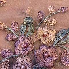 ショール　ストール　刺繍入りの画像
