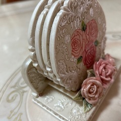 ROSE カップ コースターセットの画像