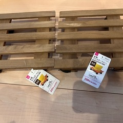 木製キャスタートレーの画像