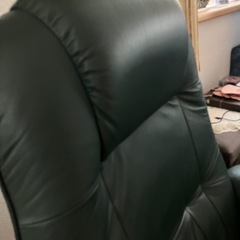 リクライニング付 肉厚合皮チェアの画像