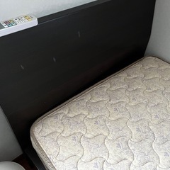 シングルベッド　マットレス付きの画像