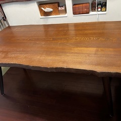 天然木ダイニングテーブル150㎝ の画像