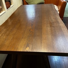 天然木ダイニングテーブル150㎝ の画像
