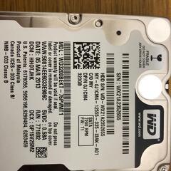 WD 320GB 2.5インチ内蔵HDDの画像