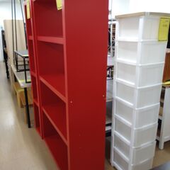 リユースのサカイ浦和店 【E191】★本棚ワイド レッドの画像
