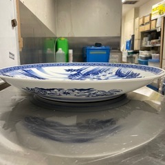 【引き取り限定】中古品　有田焼　大皿　絵皿　の画像