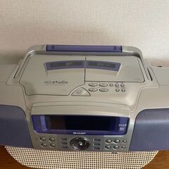 【ジャンク品】シャープ　ＭＤ／ＣＤラジカセ　MD-F250の画像