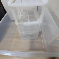 収納ケース　３段クリアケースの画像