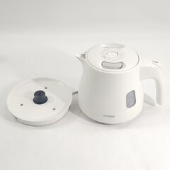 TIGER タイガー 電気ケトル PCM-A060 2022年製 0.6L 白 ホワイト 25h菊TK7の画像