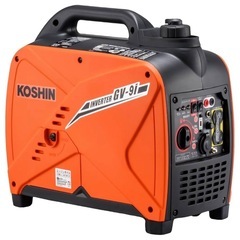 工進(KOSHIN) インバーター 正弦波 発電機 (定格出力0.9kVA) GV-9iの画像