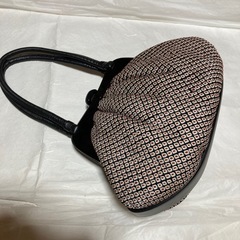 着物　共布バッグ　2点セット　総絞り　小紋　袷　しつけ糸付き　未使用品の画像