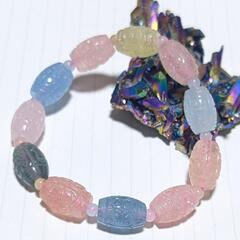 ●回紋珠ベリルブレスレット●の画像