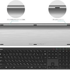 Arteck 2.4G無線ワイヤレス キーボード マウス セットの画像