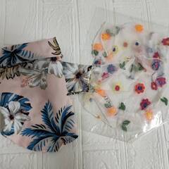９【新品】Sサイズ シースルーお花柄刺繍ワンピ＋アロハピンクの画像