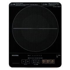 アイリスオーヤマ IHC-T43 IHクッキングヒーター ブラック 未使用 100V 薄型の画像