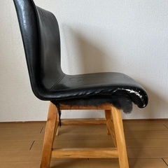 ⭐︎急募⭐︎今週末まで！　椅子　イス　ダイニングチェア　回転タイプ　合皮　ブラック　一脚　レトロの画像