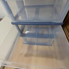 ３段クリアケース　収納の画像