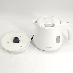TIGER タイガー 電気ケトル PCM-A060 2020年製 0.6L 白 ホワイト 25h菊TK9の画像