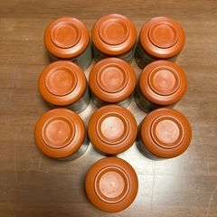 陶器 湯呑み10個の画像