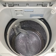 安心の６ヶ月保証付き！！　SHARP　縦型洗濯乾燥機　8kg　ES-TX8D-Wの画像