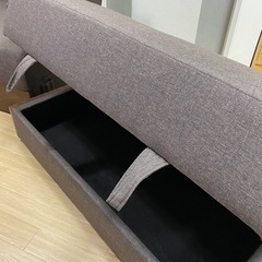 【美品】収納たっぷりソファーベッドの画像