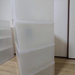 無印良品　衣装ケース　引出式　大サイズ4つまとめての画像