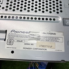 カロッツェリア carrozzeria FH-770DVD 2DIN オーディオ　デッキ　 CD DVD USB 動作品　社外S50708008の画像