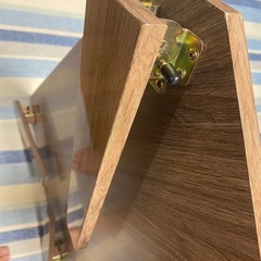 鏡面ローテーブル　折り畳みの画像