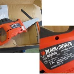 BLACK&DECKER 400W 電動ノコギリ KS880EC  100V 電気ノコギリ DIY 電動工具  木工/金属切 札幌 北20条店の画像