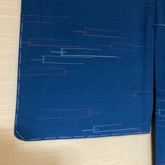 着物　小紋　単衣　シルクウール　しつけ糸付き　未使用品の画像
