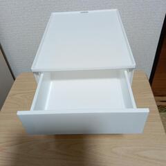 引出し Nインボックス たて型ハーフ 3段 ホワイト【ほぼ未使用品】
の画像
