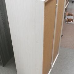 2列 カラーボックス 高89×幅59㎝ ホワイト 木目調 フリーラック 収納棚 西岡店の画像