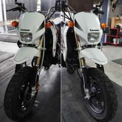 ★大分県大分市発★カワサキ ksr110 タイヤ前後新品★■始動、試走動画ありの画像