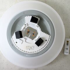 アイリスオーヤマ 12畳用 LEDシーリングライト 天井照明 ルームライト 44W 直径44㎝ 動作OK (01)の画像