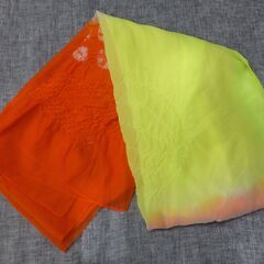 子供兵児帯★オレンジ×イエローの画像