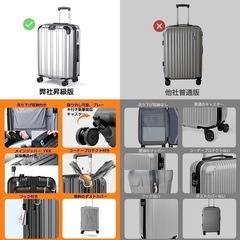 【現役CA監修・日本企業企画】スーツケース 機内持ち込み Sサイズ40L拡張機能の画像