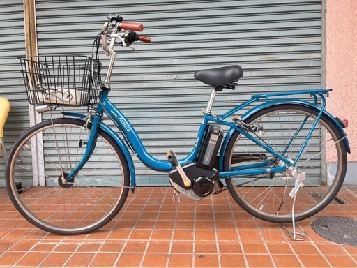 大阪市内配達無料 ブリヂストン電動アシスト自転車　バッテリー8.9Ah　ブルー